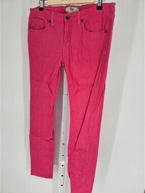 Makers Women's Pink 5-Pocket Low-Rise Slim-Leg Jeans Size 11